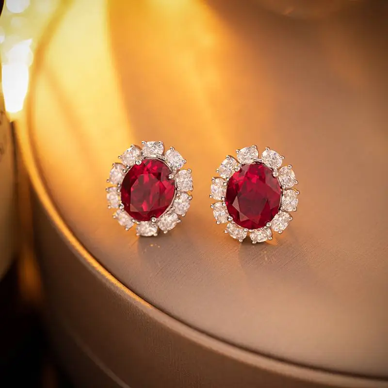 Retro Elegant Gemstone Earring-1