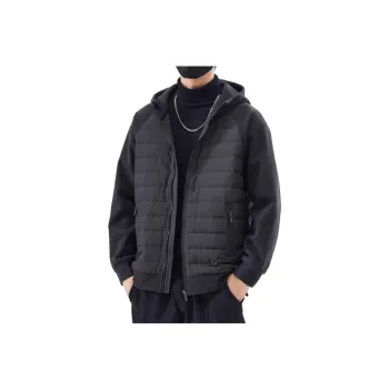 Simple Plain Polyester Quilted Jacket