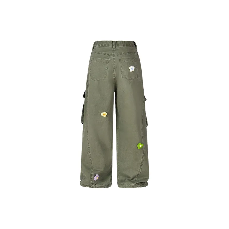 Retro Embroidery Jeans-5