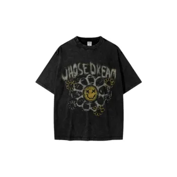 Retro Washed Smiley T Shirt