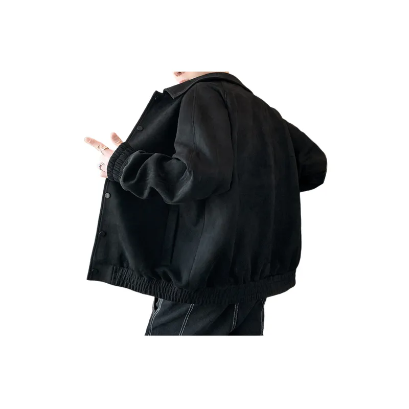 Simple Plain Corduroy Jacket-1