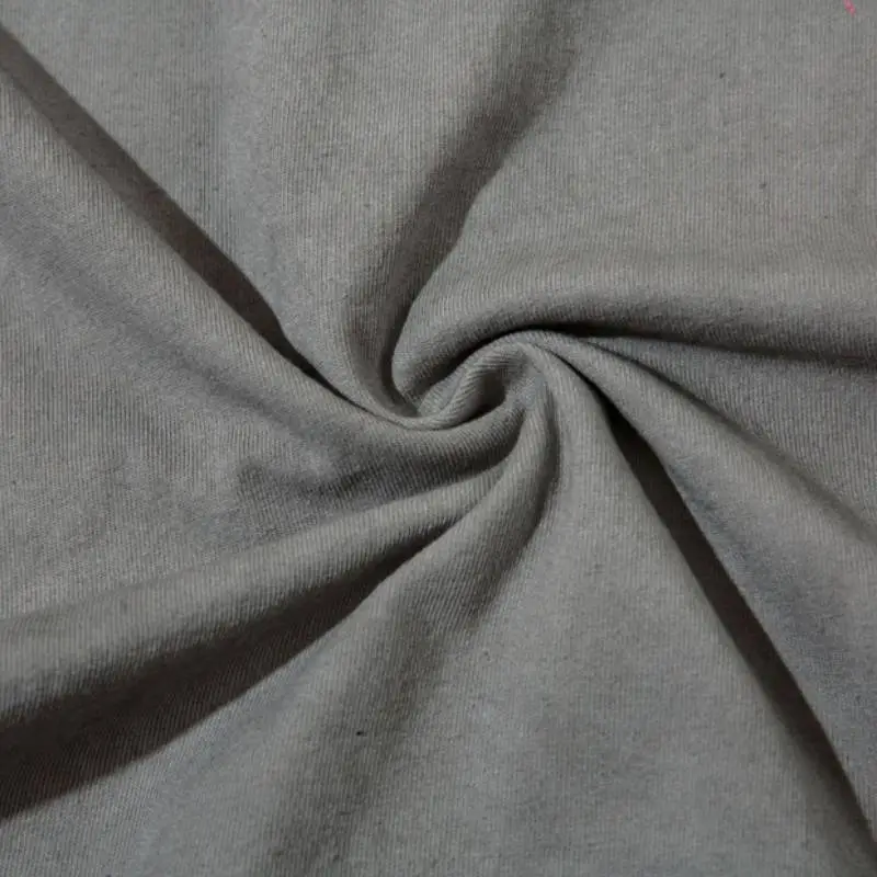 Loose Washed Round Neck T Shirt-5