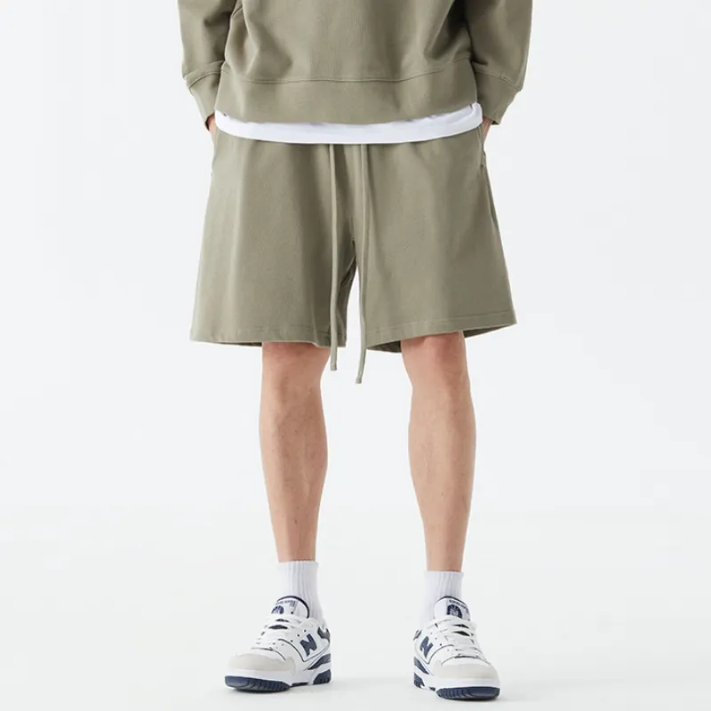 Fashionable Loose 100% Cotton Casual Shorts Unisex-12