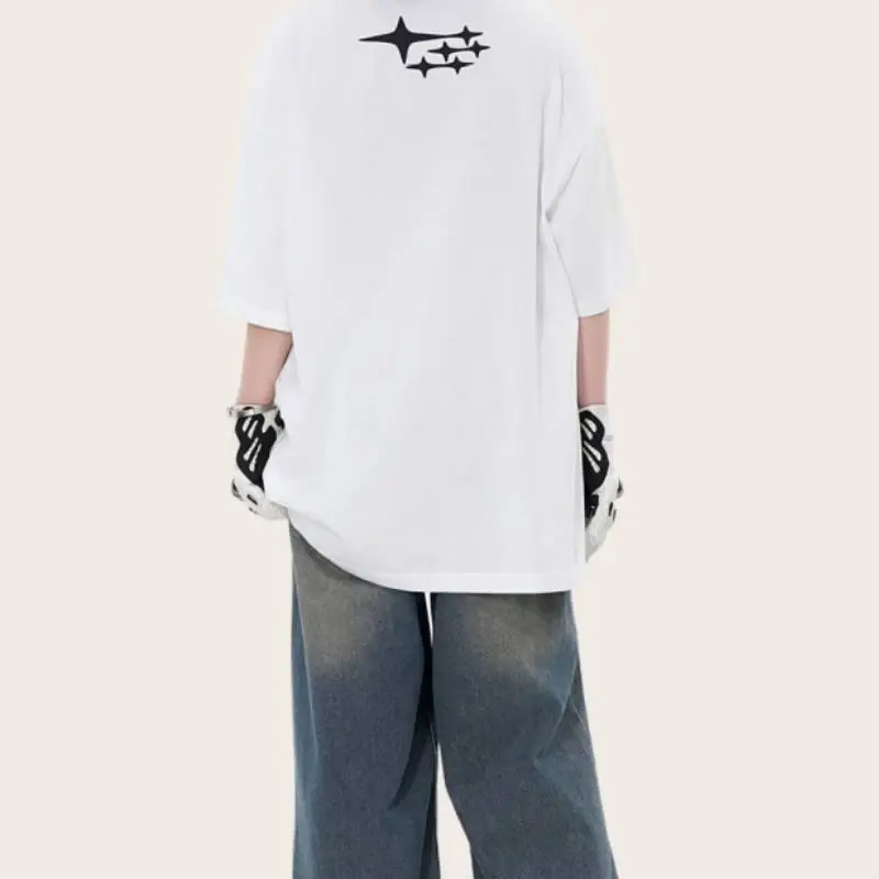 Casual Loose Combed Cotton T-Shirt-3