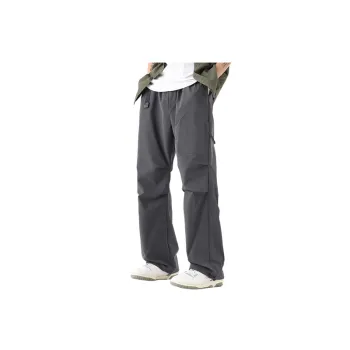 Sporty Fashionable Blended Synthetic Fabrics Cargo Pants
