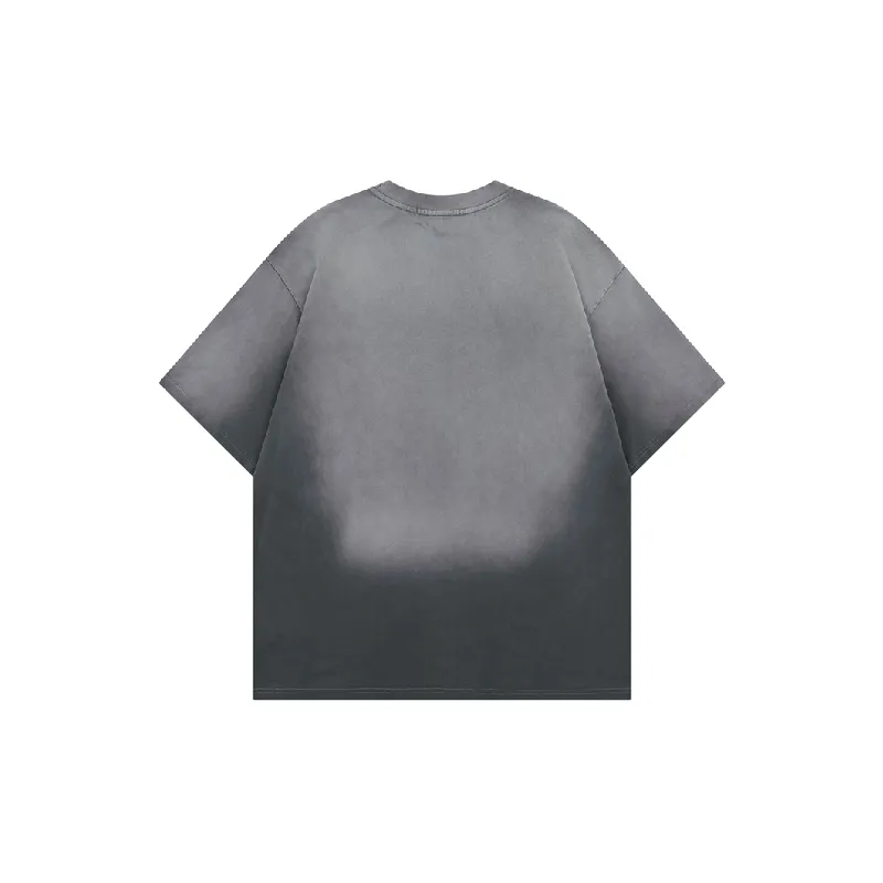 Retro Cartoon Cotton Blended Fabric T Shirt Unisex-1