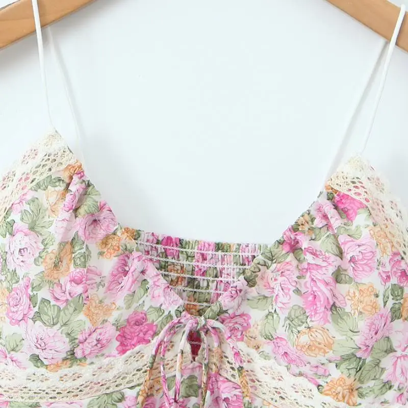 Casual Fashionable Cotton Polyester Blend Camisole Women-4