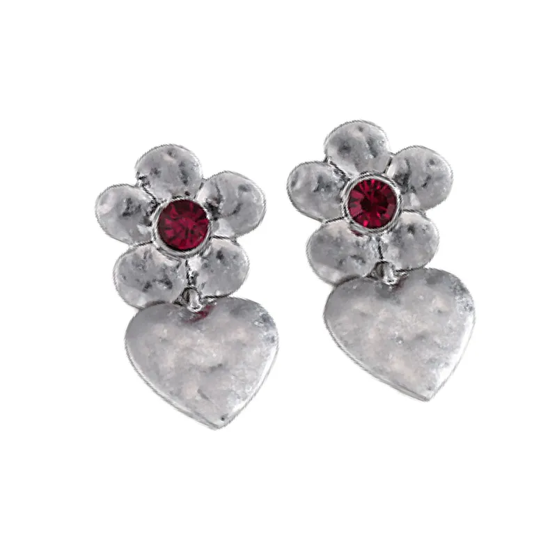 Retro Heart Earring