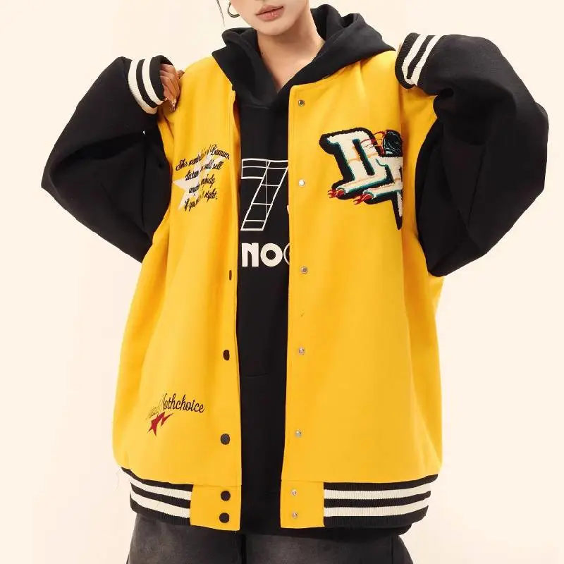 Embroidery Loose Cotton Jacket-8
