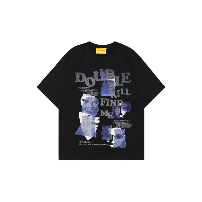 Hip Hop Letter Cotton Half Sleeve T Shirt-0