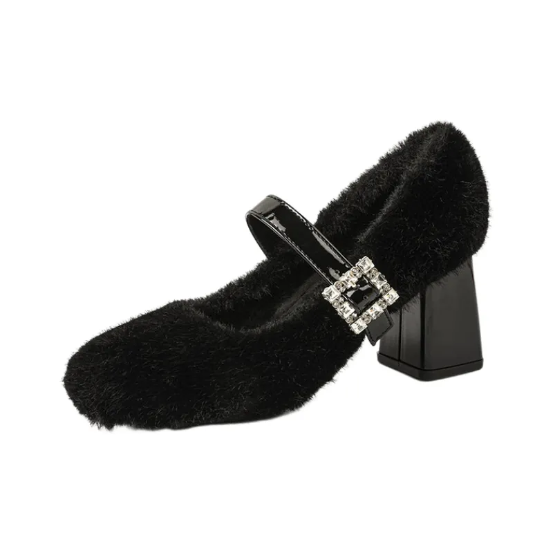 Fashionable Warming Mary Jane Shoes-0