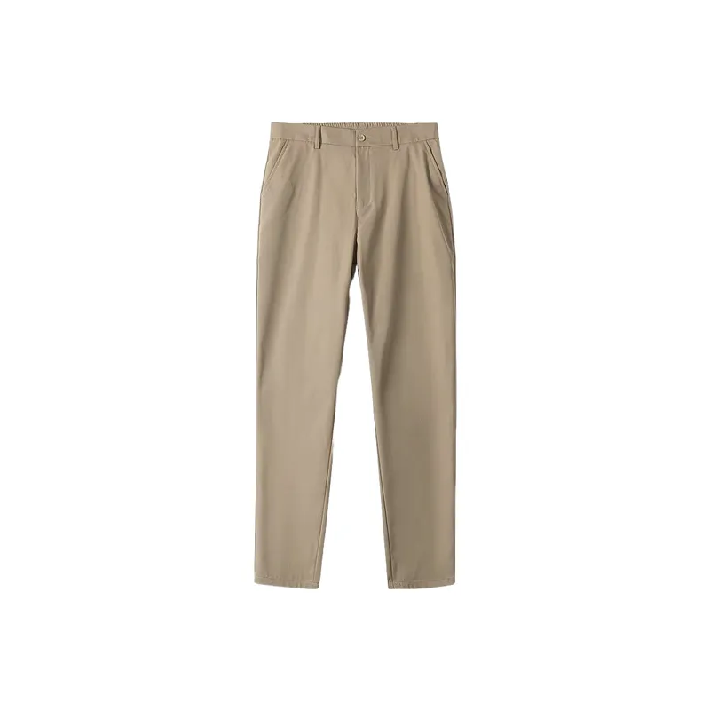 Retro Breathable Blended Synthetic Fabrics Casual Pants-4