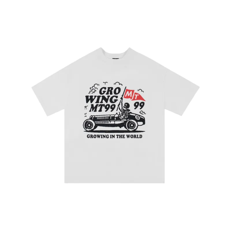 Loose Casual Cotton Blended Fabric T Shirt-2