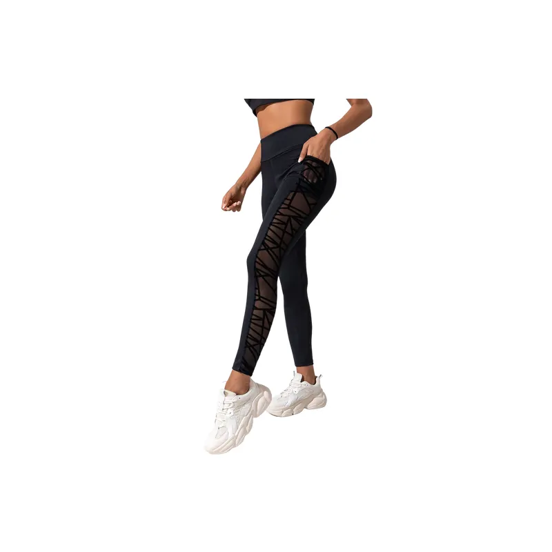 Fashionable Sporty Polyester Casual Pants Women-5