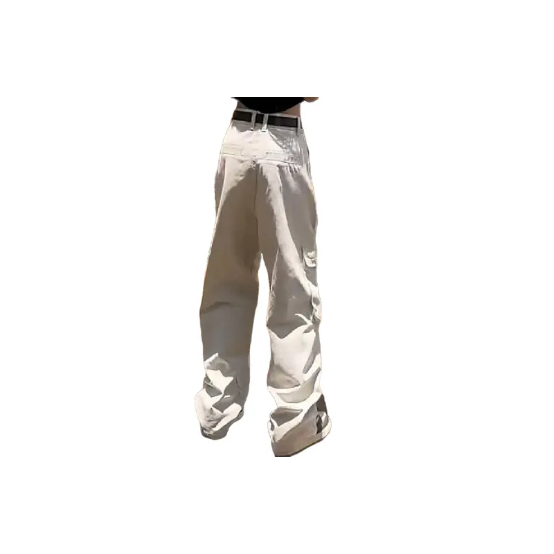 Retro Loose Cargo Pants Women-2