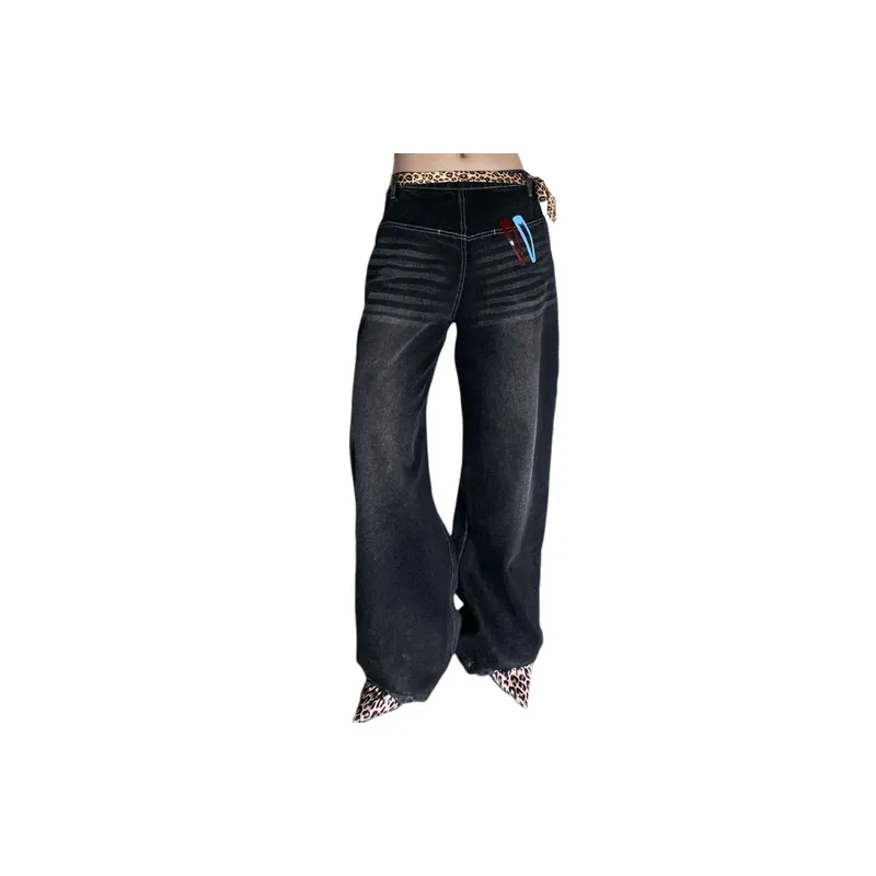 Street Distress Jeans Women-0
