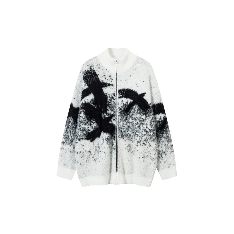 Fashionable Zipper Sweater-0
