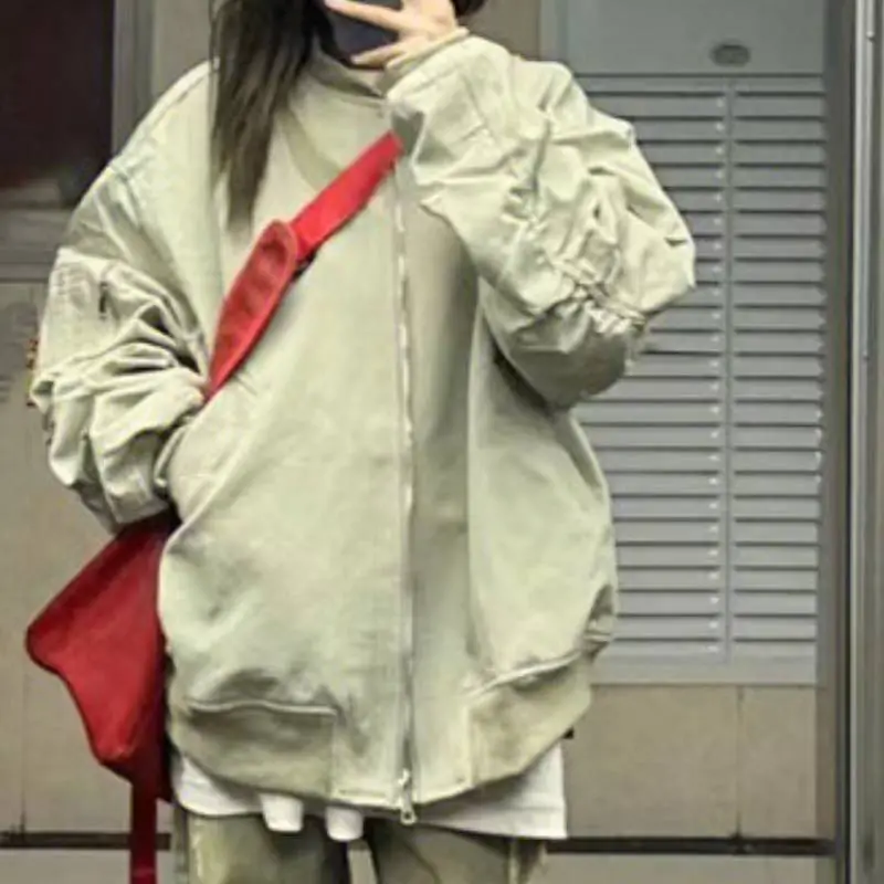 Retro Loose Baseball Jersey Women-6