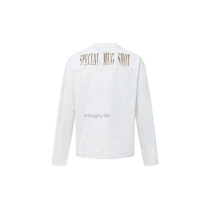 Retro Long Sleeve Cotton Blended Fabric T Shirt-1