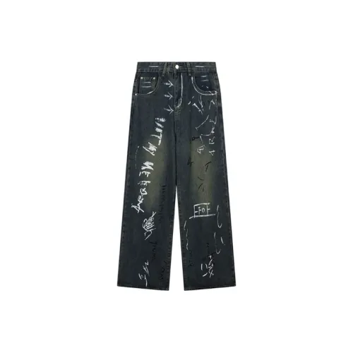 Hand Painted Graffiti Jeans