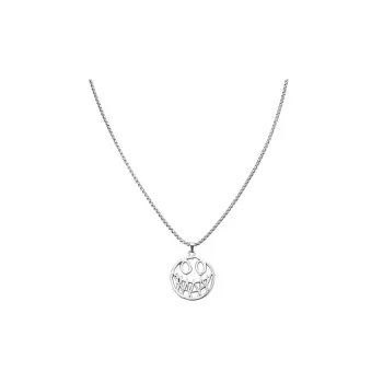 Devil Smiley Face Pendant Necklace