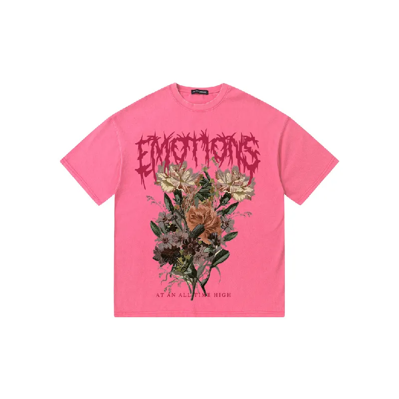 Retro Plants Cotton T Shirt Unisex-0