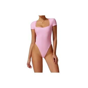 Plain Sporty Bodysuit Women