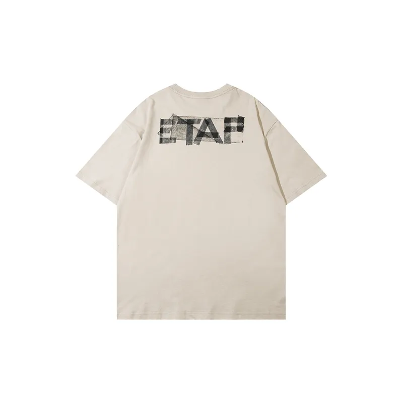 Casual Loose Combed Cotton T-Shirt-1