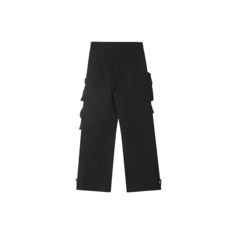 Retro Loose Straight Pants-1