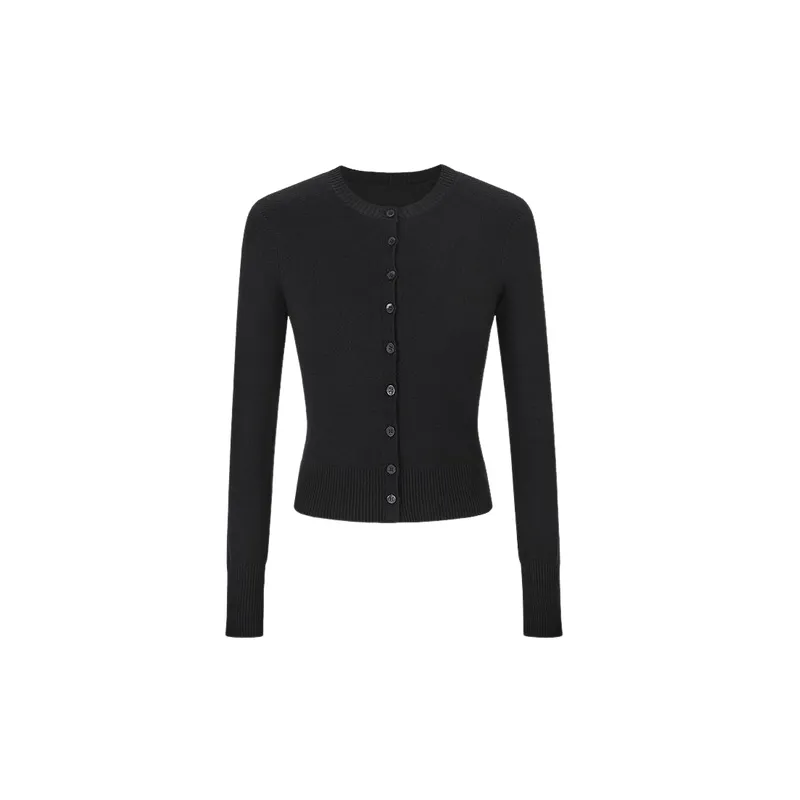 Retro Cardigan Spandex Knitwear Women-4