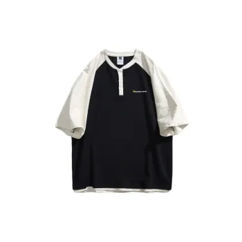 Fashionable Simple Cotton Blended Fabric T Shirt Unisex