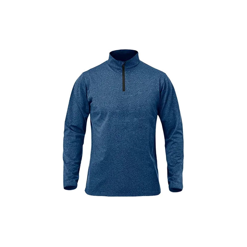 Plain Breathable Blended Synthetic Fabrics Polo-5
