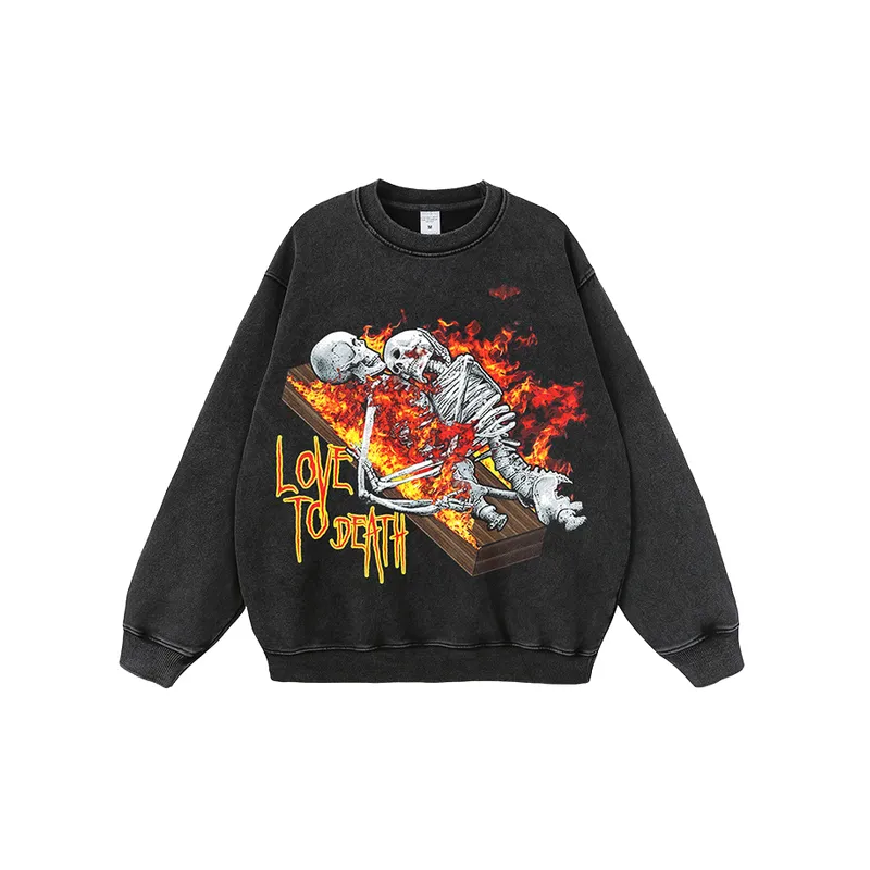 Fashionable Skull Sweatshirt-5
