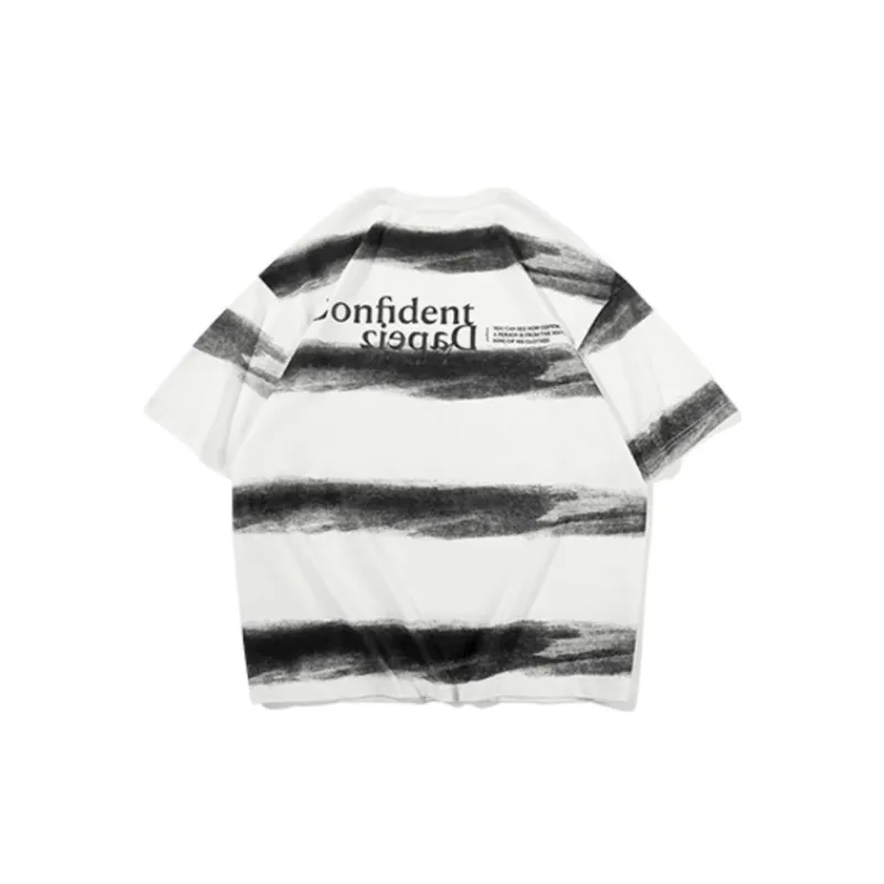 Gradient Trendy Half Sleeved T Shirt-7