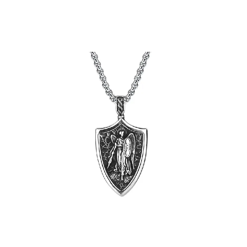 Archangel Stainless Steel Vintage Necklace
