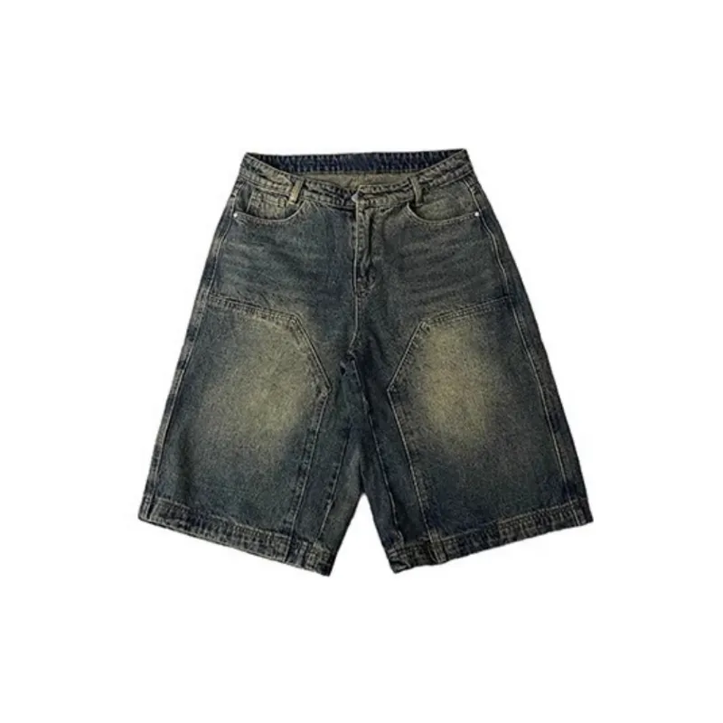 Retro Trendy Denim Shorts-0