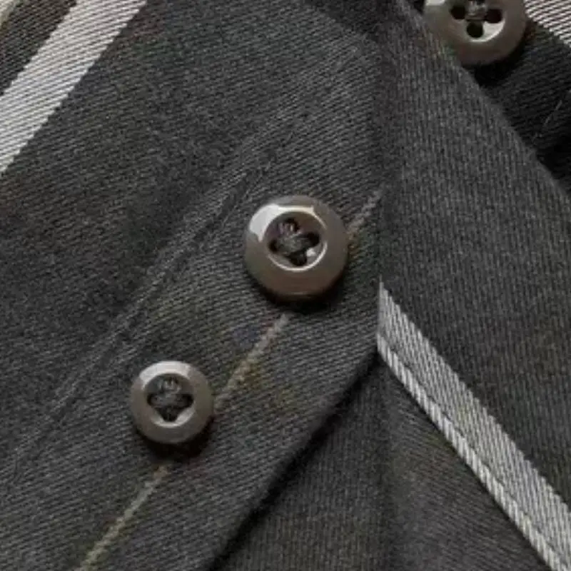 Simple Casual Cotton Blended Fabric Shirt-3