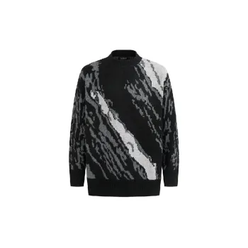 Fashionable Loose Cotton Blended Fabric Sweater