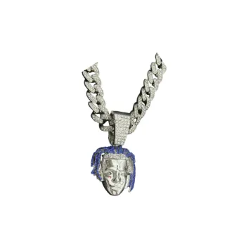 Full Diamond Portrait Cuban Necklace