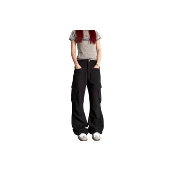 Outdoor Loose Cotton Blended Fabric Cargo Pants