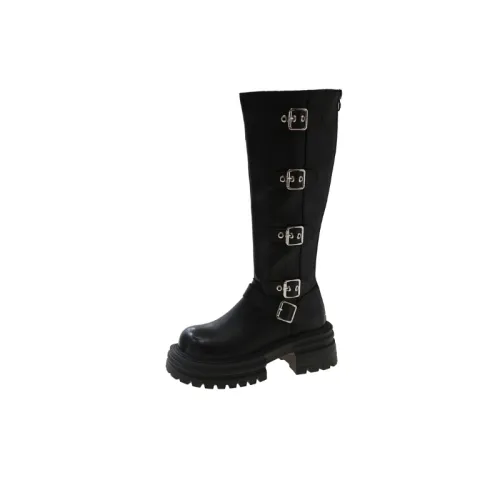 Retro Casual Knee-High Boots