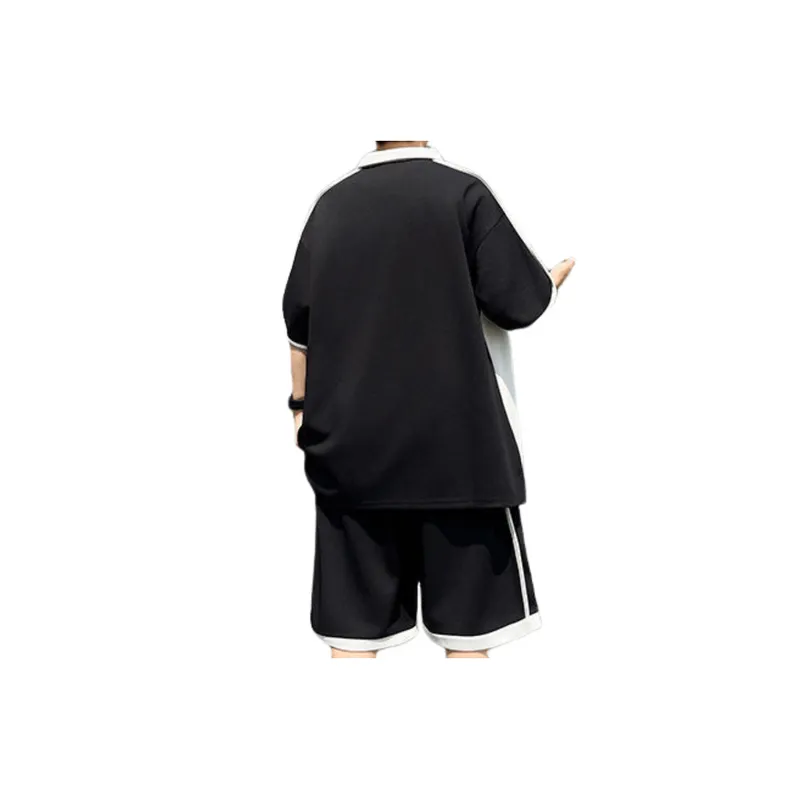 Retro T Shirt And Trendy Short Set-5