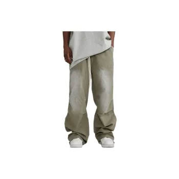 Washed Rope binding Foot Woven Logging Crowd Pants
