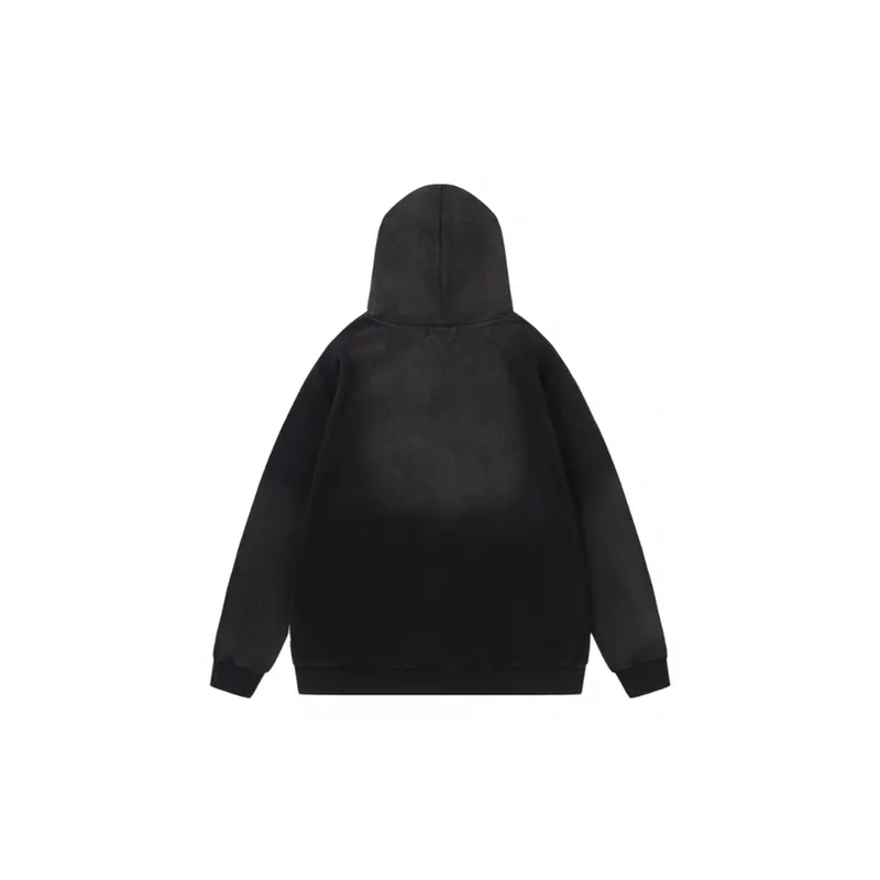 New Hip Hop Tie Dye Embroidered Hoodie-1