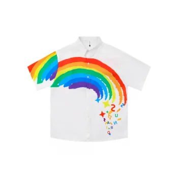 Loose Rainbow Print Shirts