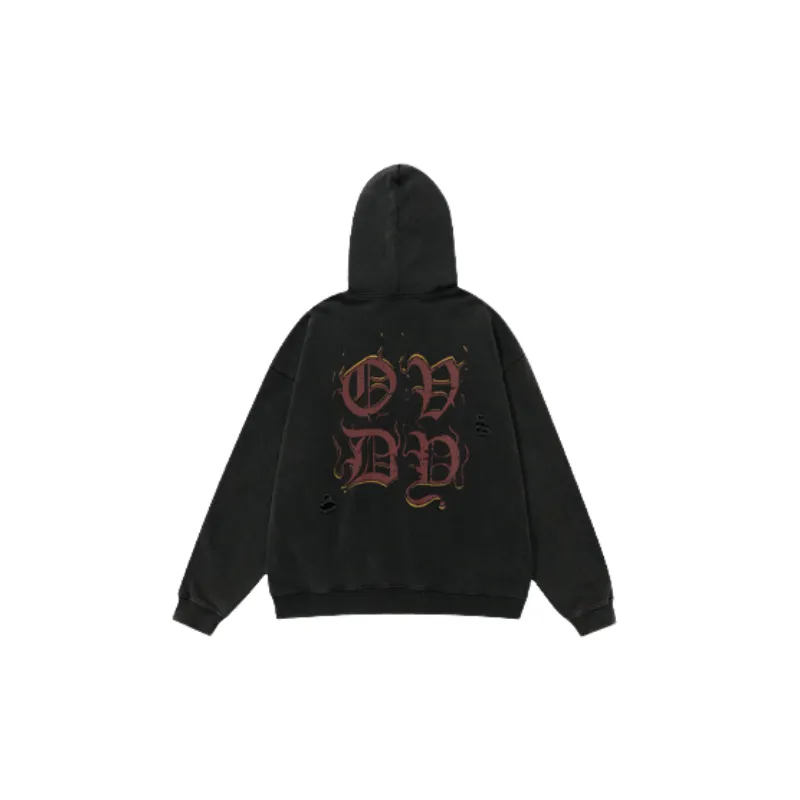 Distress Ripped Sweatshirt-5