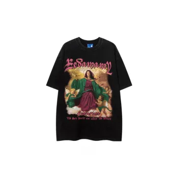 Loose Washed Round Neck T Shirt