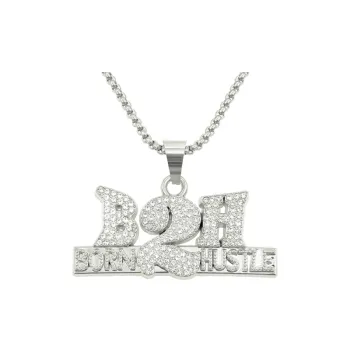 Diamond Letter Pendant Necklace