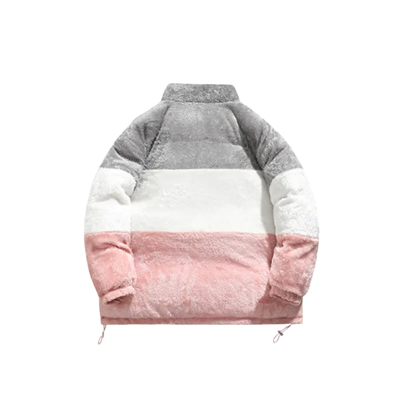 Simple Loose Corduroy Quilted Jacket-11