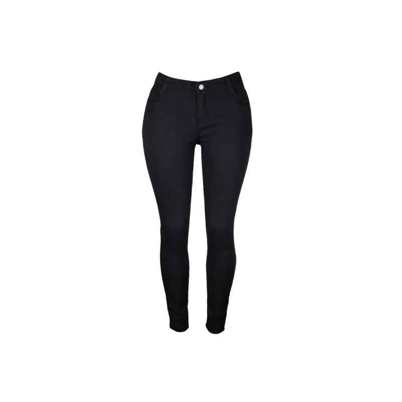 Casual Plain Jeans Women-0